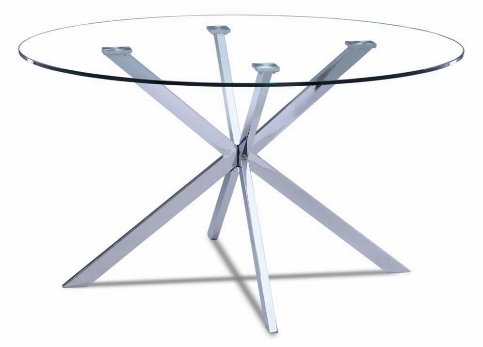 Darron 5 - Piece Round Glass Dining Table Set - Black