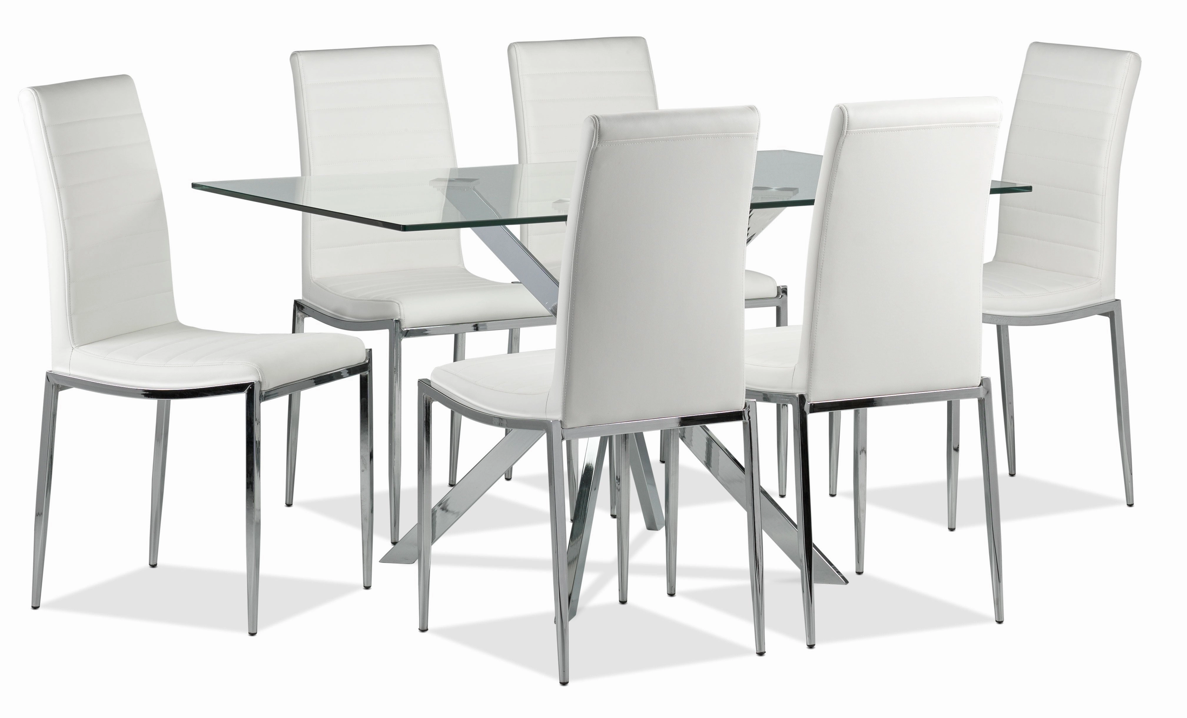 Darron 7-Piece Dining Table Set - White