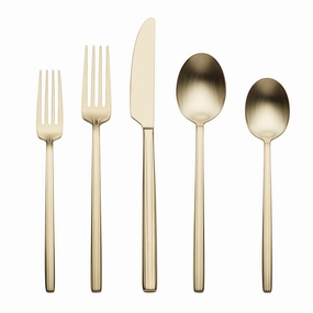 Dean Champagne Satin 20 Piece Flatware Set