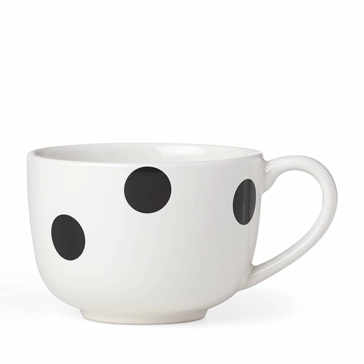 Deco Dot Black Latte Mug