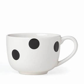 Deco Dot Black Latte Mug