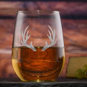 Deep Carved Antler Stemless Wine Glasses toilet seat cover, slow close seat