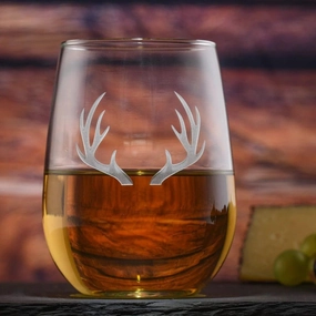 Deep Carved Antler Stemless Wine Glasses toilet seat cover, slow close seat