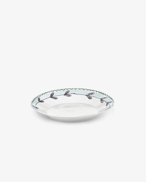 Deep plate L Blossom milk Midnight Flowers