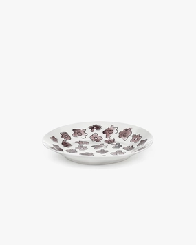 Deep plate L Dark viola Midnight Flowers