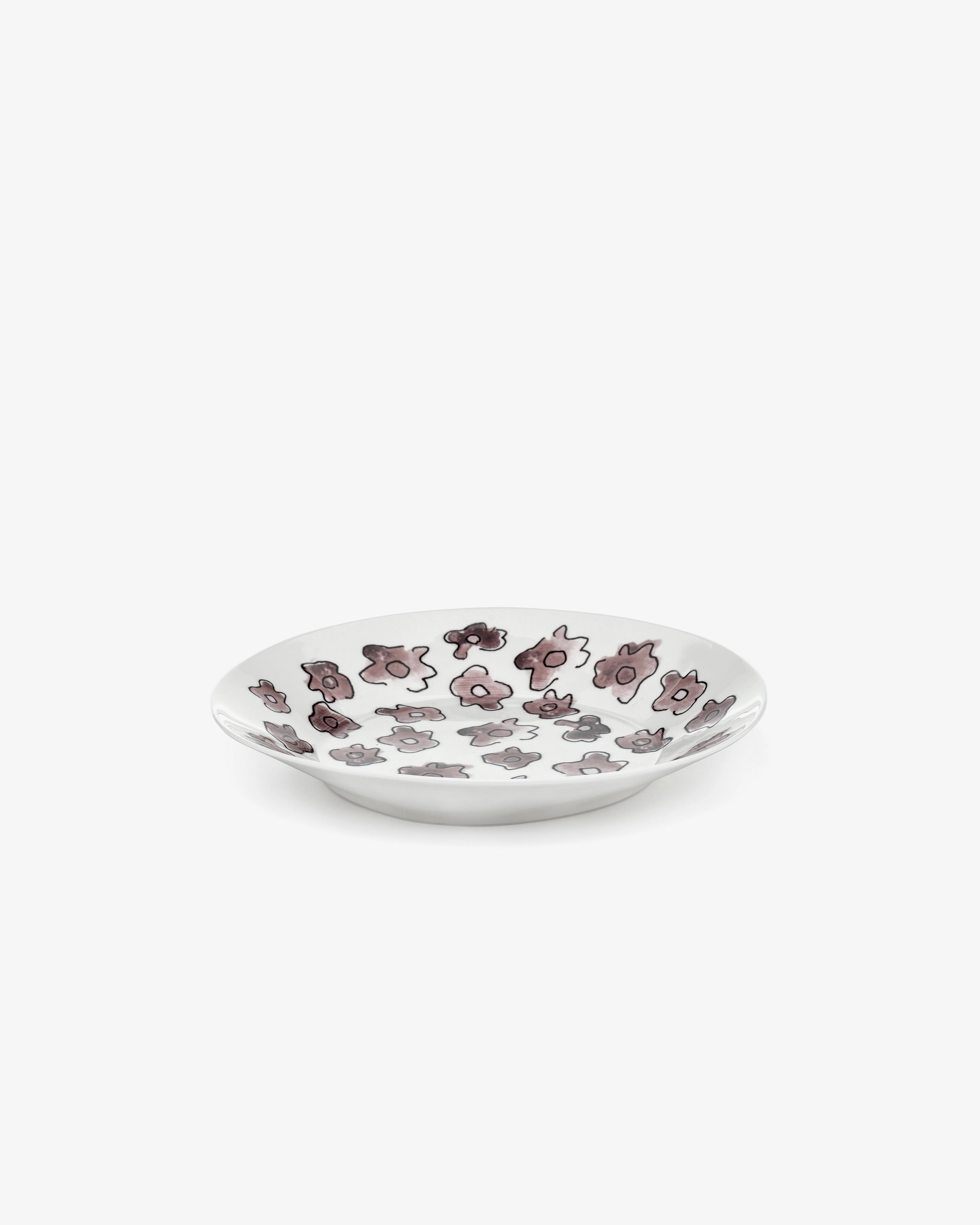 Deep plate L Dark viola Midnight Flowers