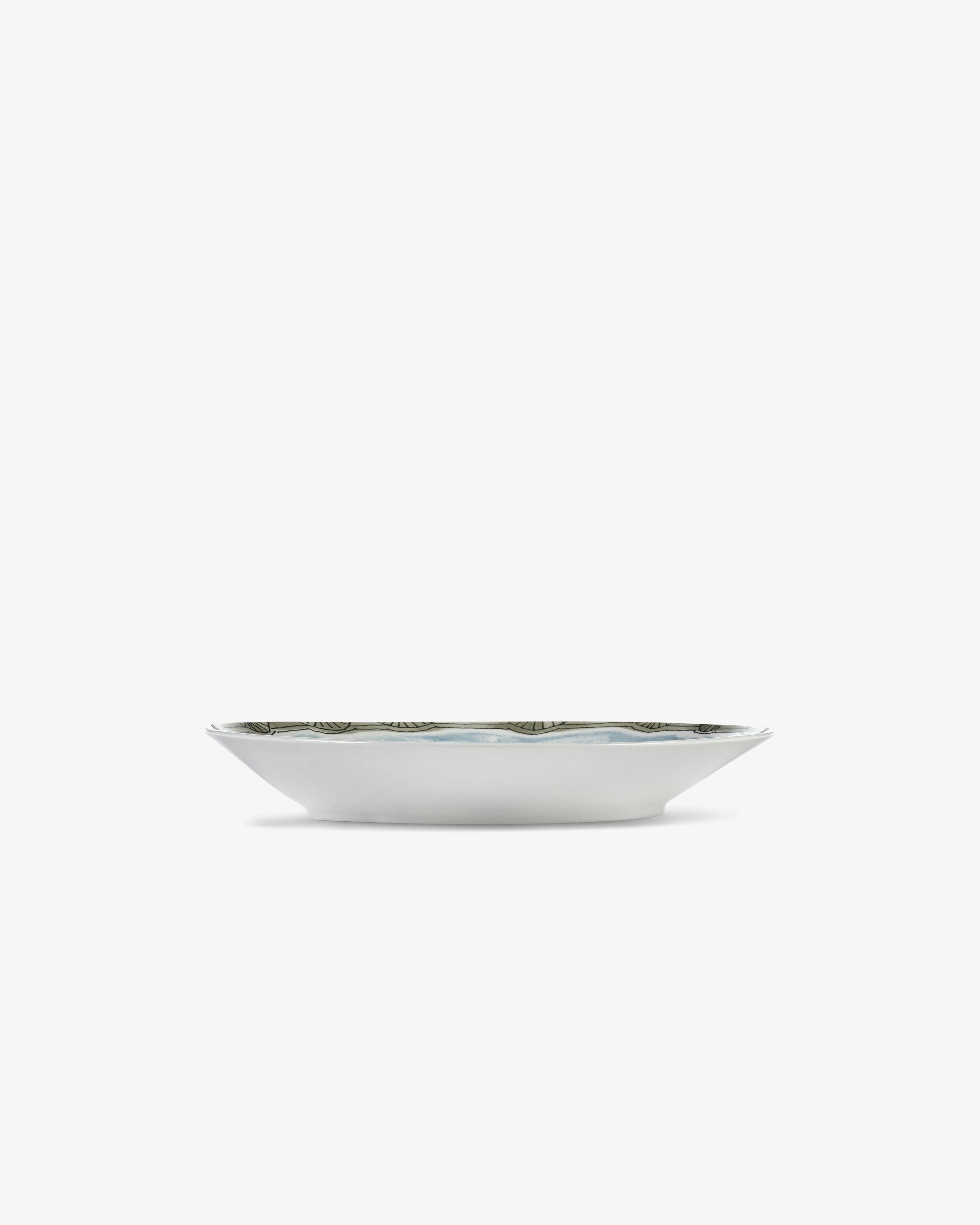 Deep plate L Mirtillo tea Midnight Flowers