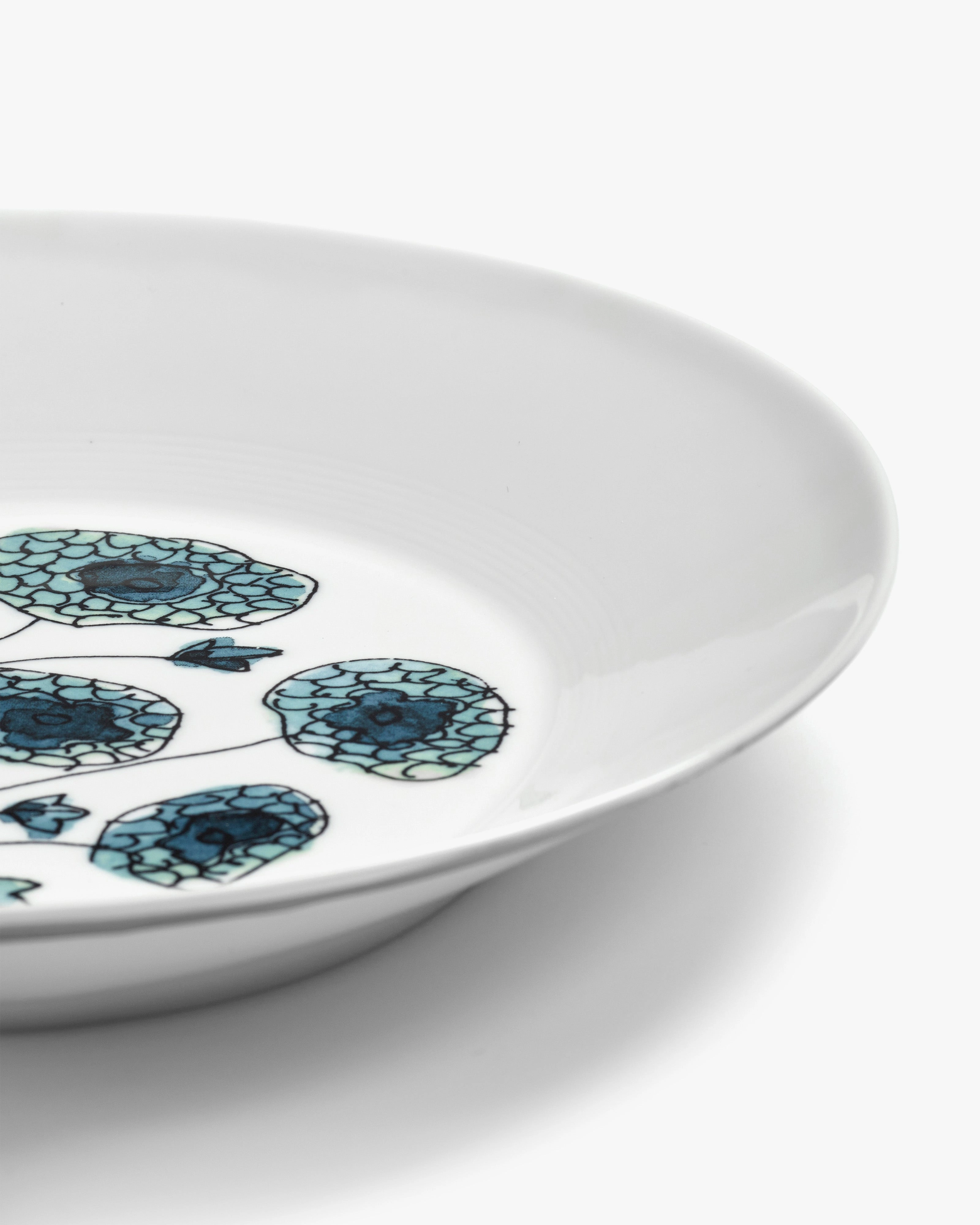 Deep plate M Anemone vaniglia Midnight Flowers