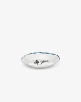 Deep plate M Camelia aubergine Midnight Flowers