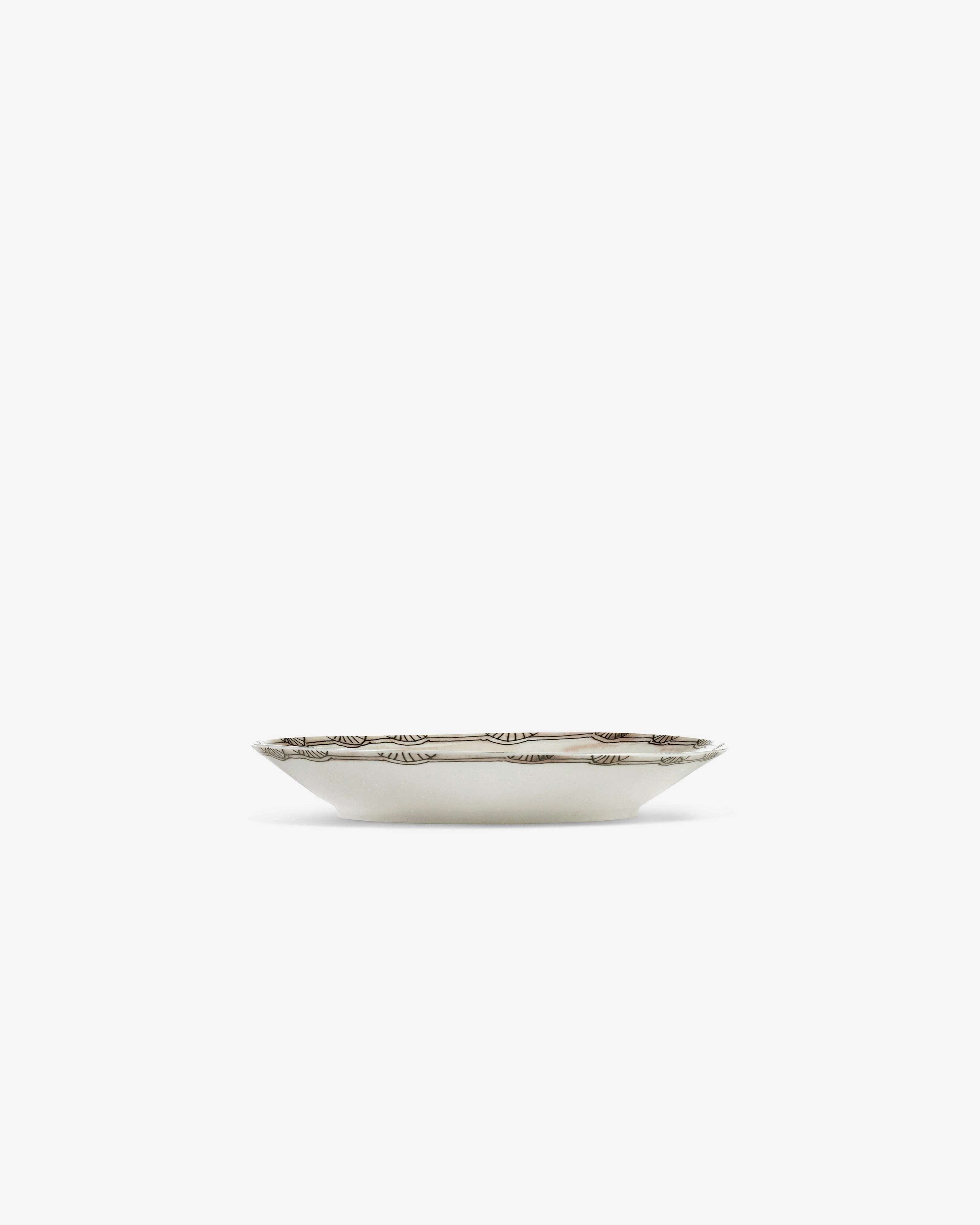 Deep plate M Mirtillo nude Midnight Flowers