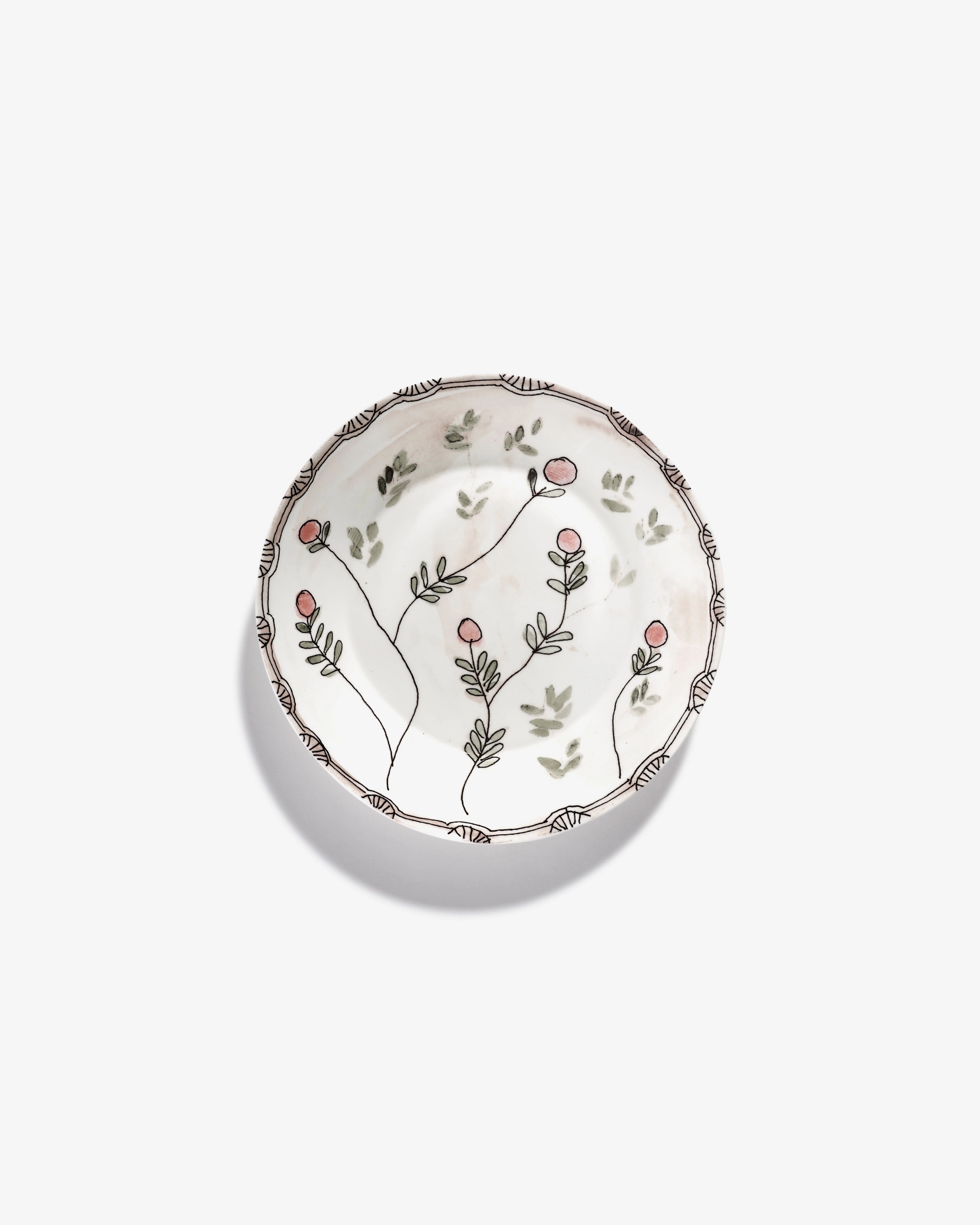 Deep plate M Mirtillo nude Midnight Flowers