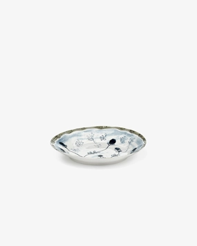 Deep plate M Mirtillo tea Midnight Flowers