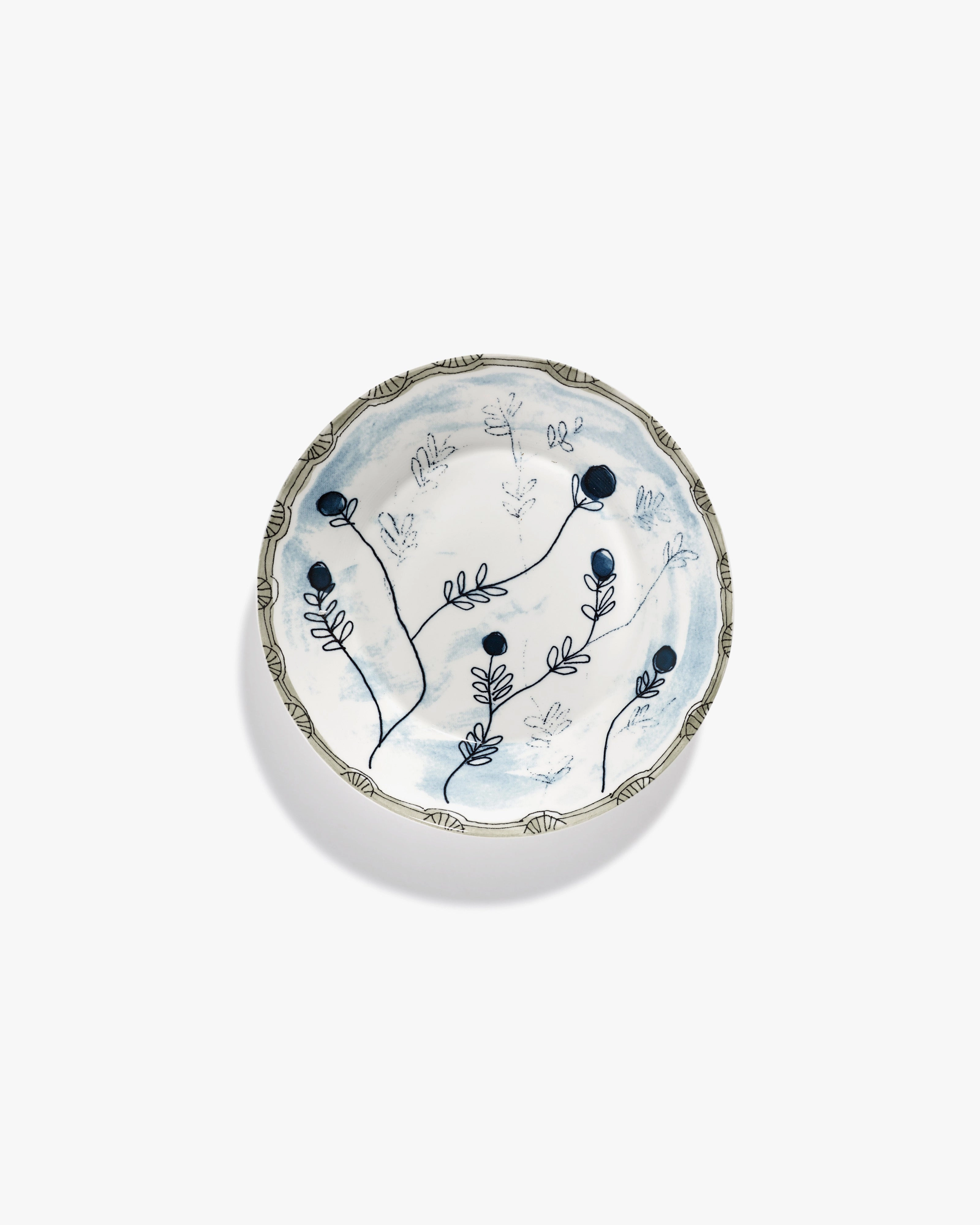 Deep plate M Mirtillo tea Midnight Flowers