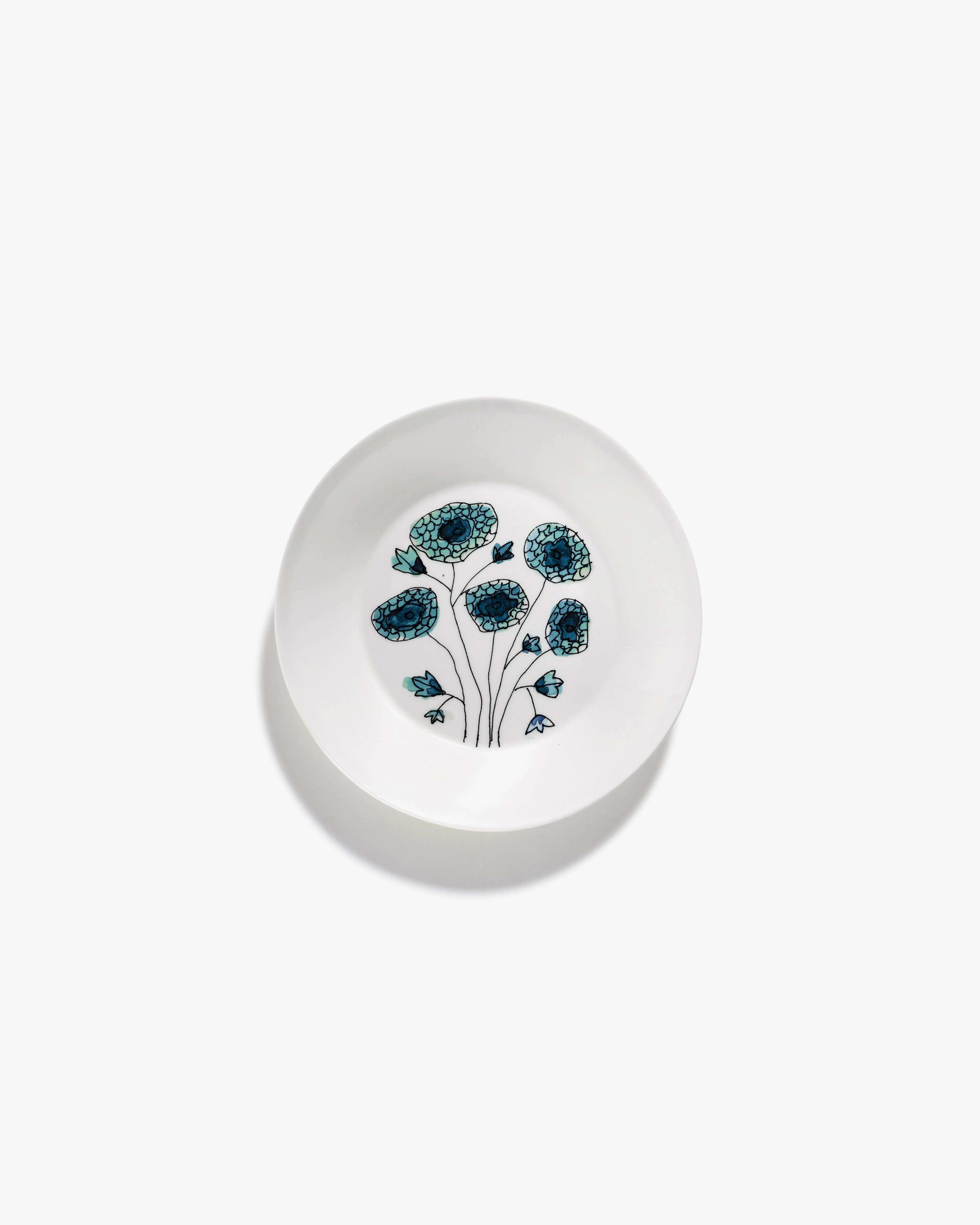 Deep plate S Anemone vaniglia Midnight Flowers
