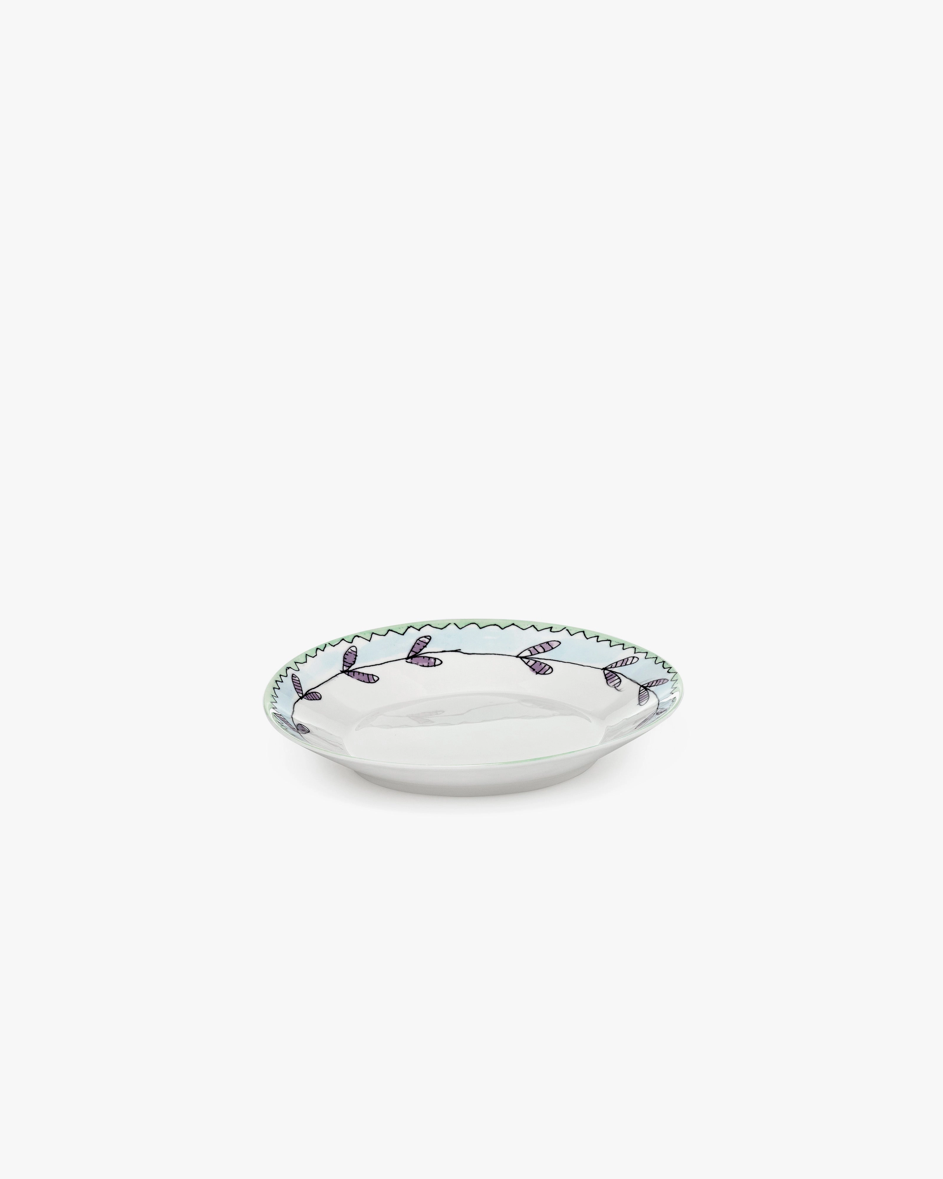 Deep plate S Blossom milk Midnight Flowers