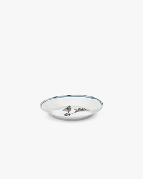 Deep plate S Camelia aubergine Midnight Flowers