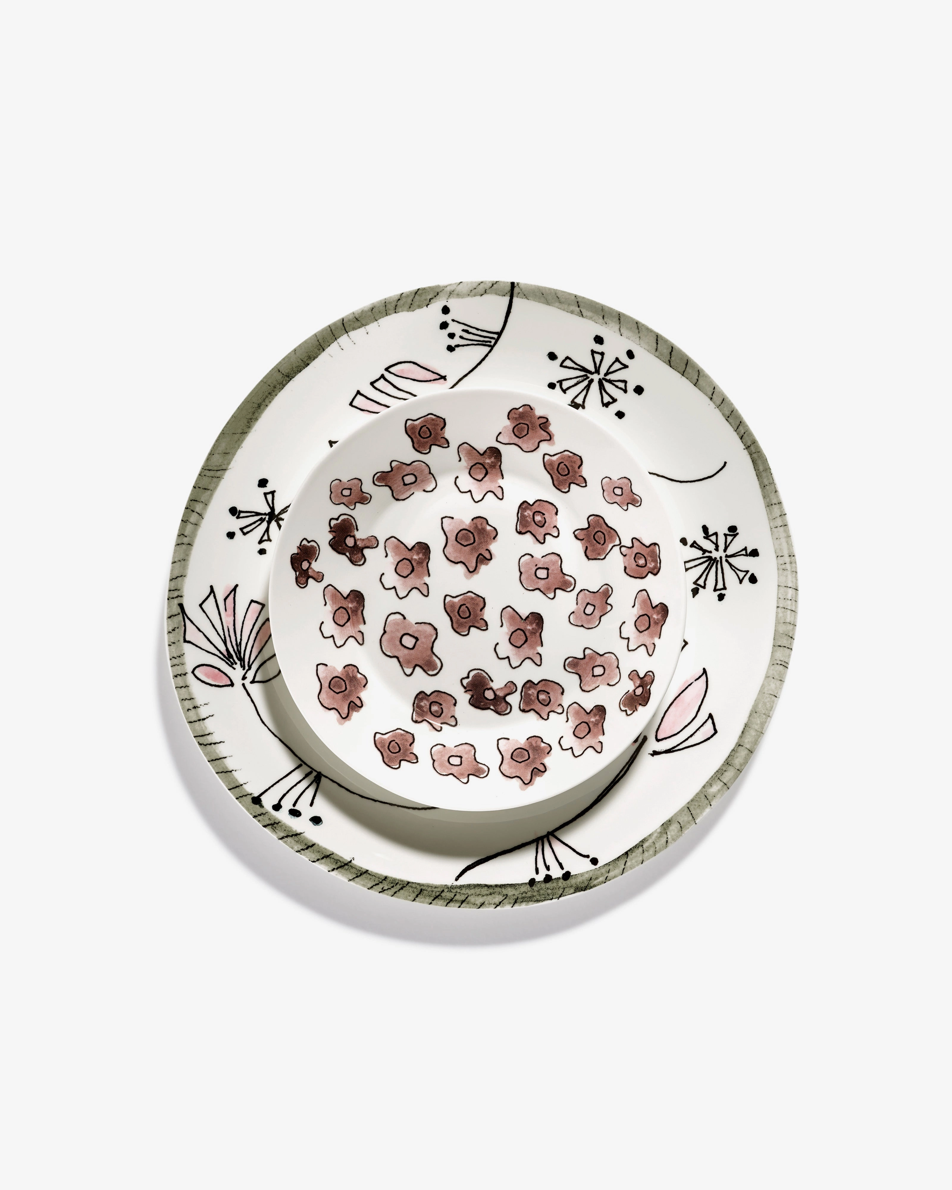 Deep plate S Dark viola Midnight Flowers