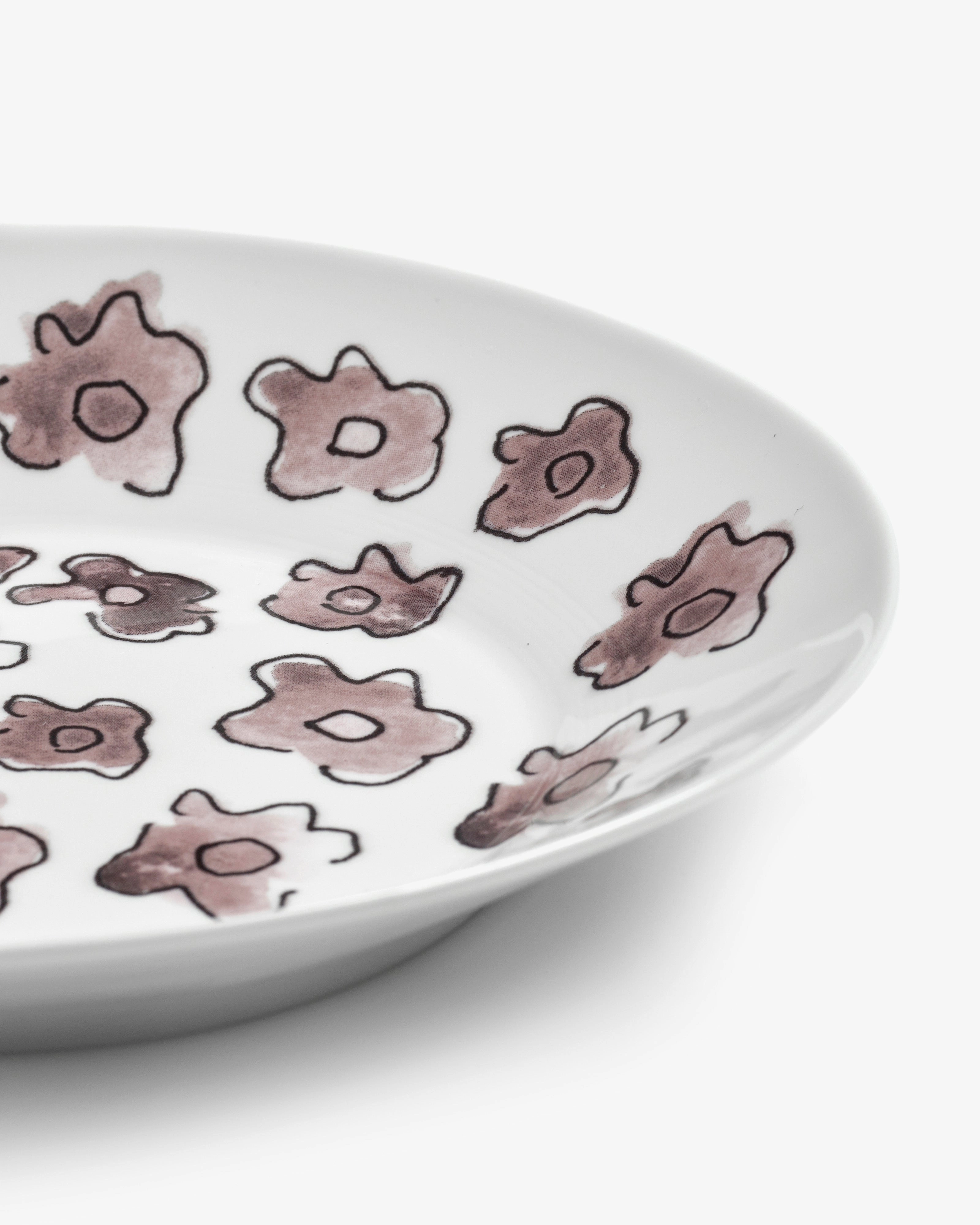 Deep plate S Dark viola Midnight Flowers