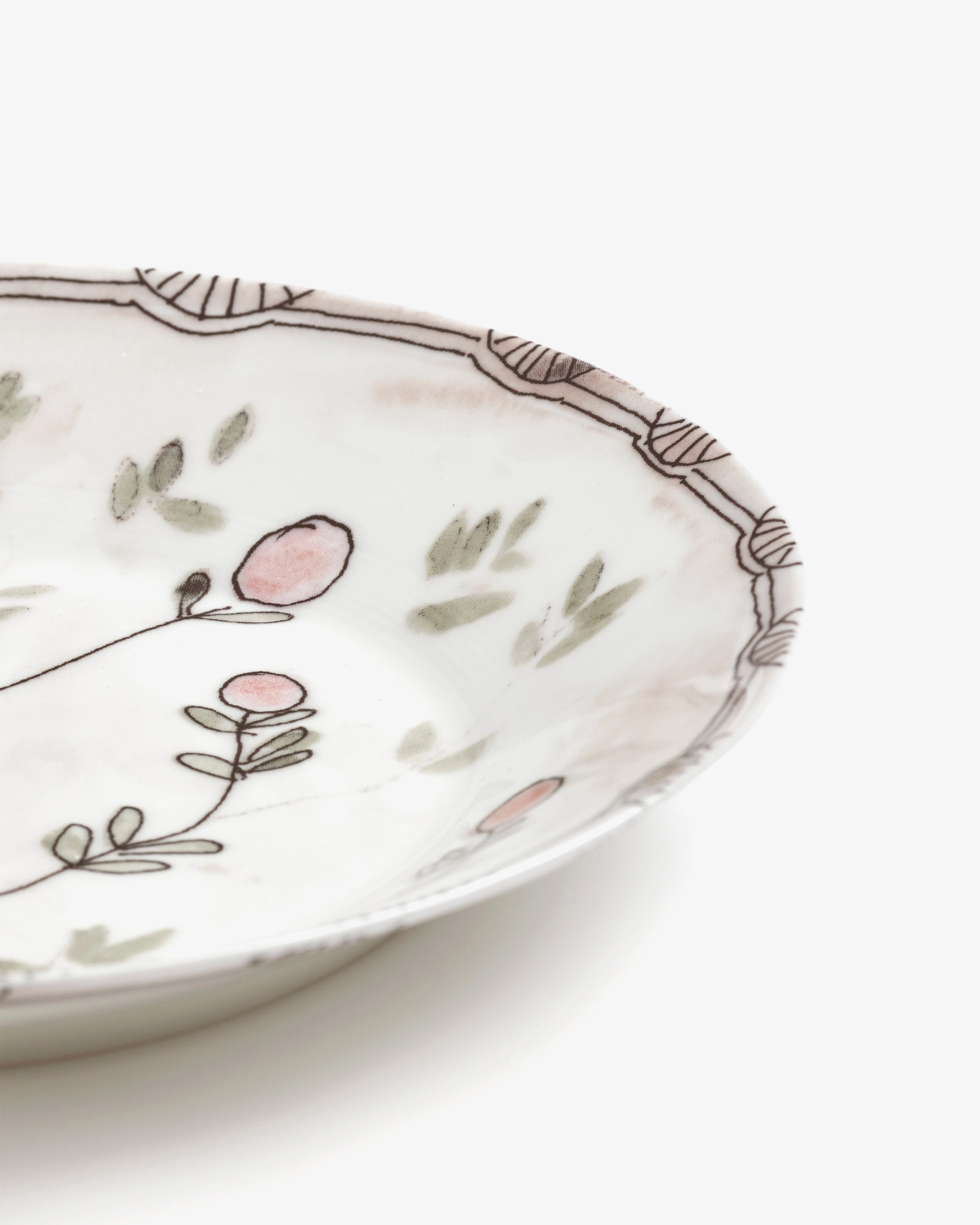 Deep plate S Mirtillo nude Midnight Flowers