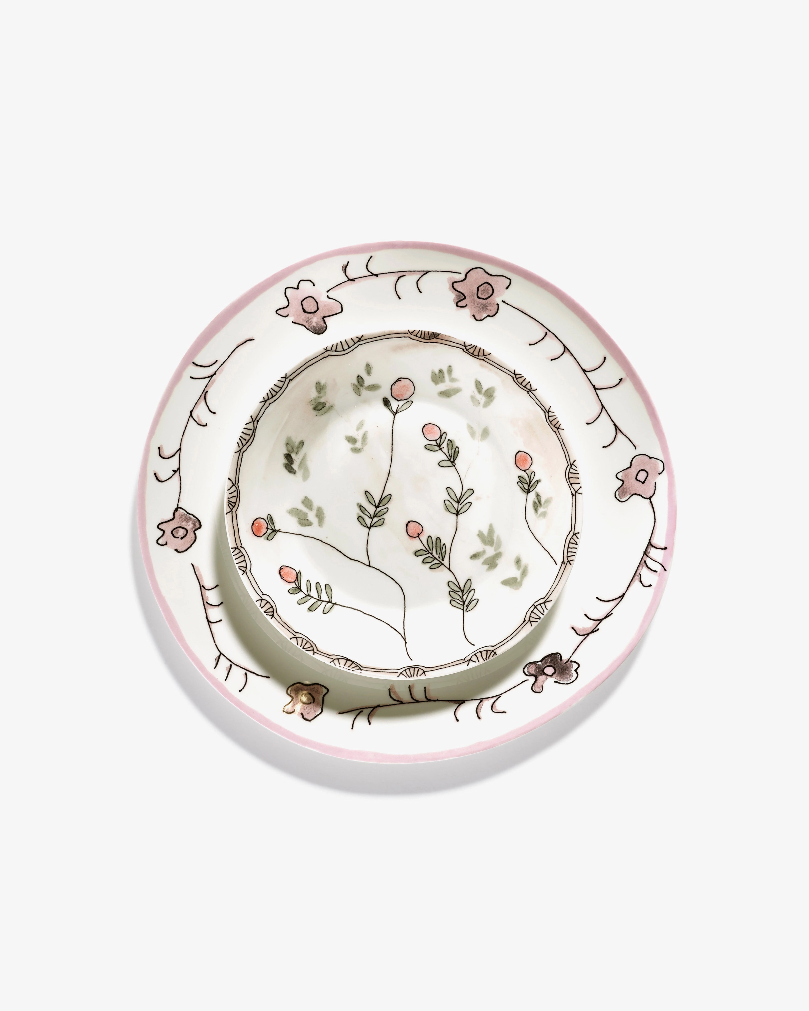 Deep plate S Mirtillo nude Midnight Flowers