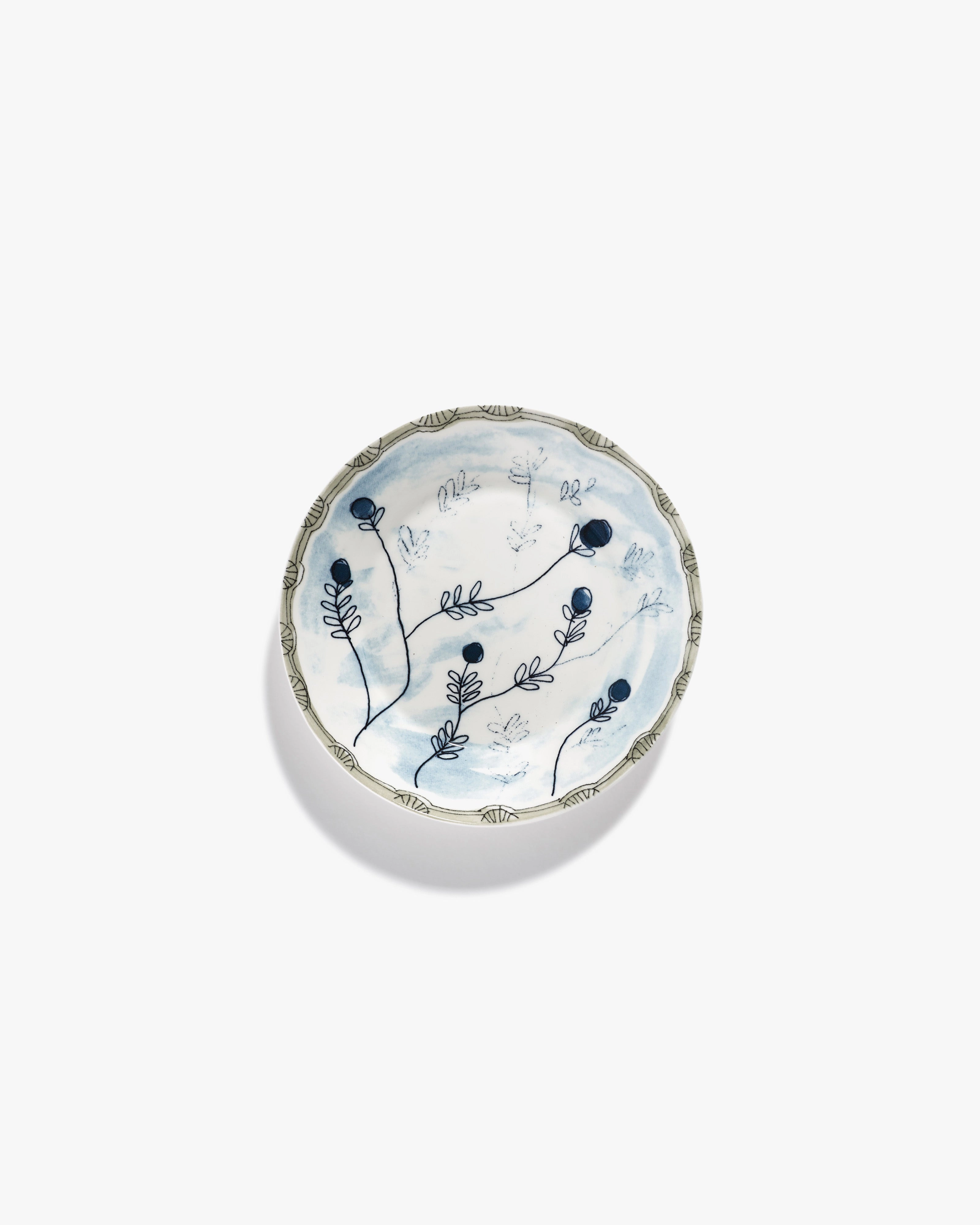 Deep plate S Mirtillo tea Midnight Flowers