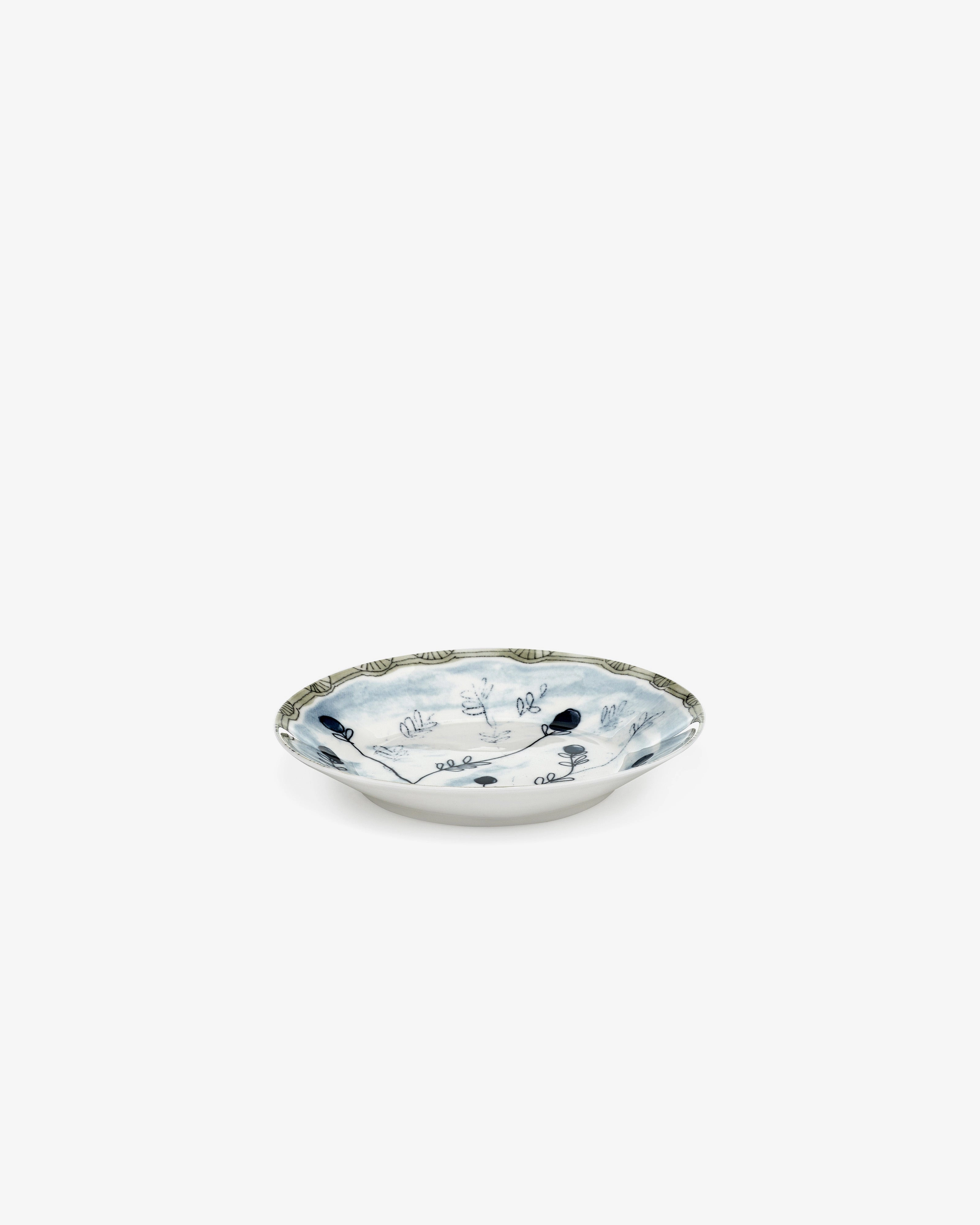 Deep plate S Mirtillo tea Midnight Flowers