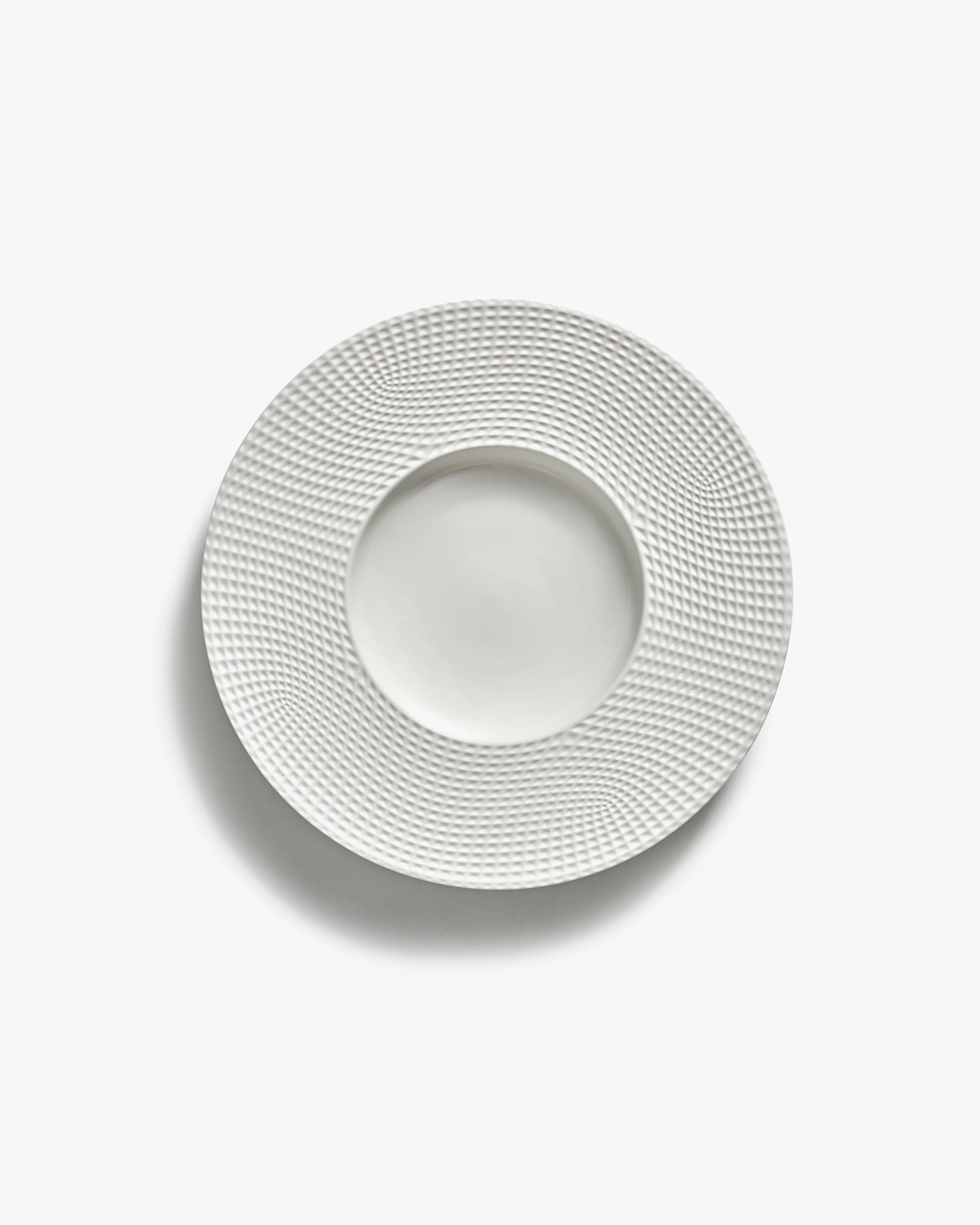 Deep plate wide edge white Nido