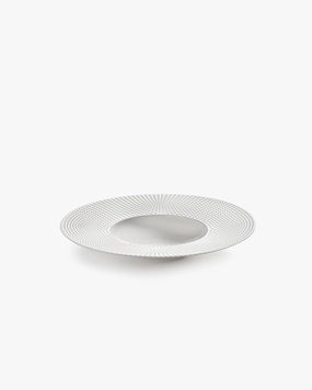 Deep plate wide edge white Nido