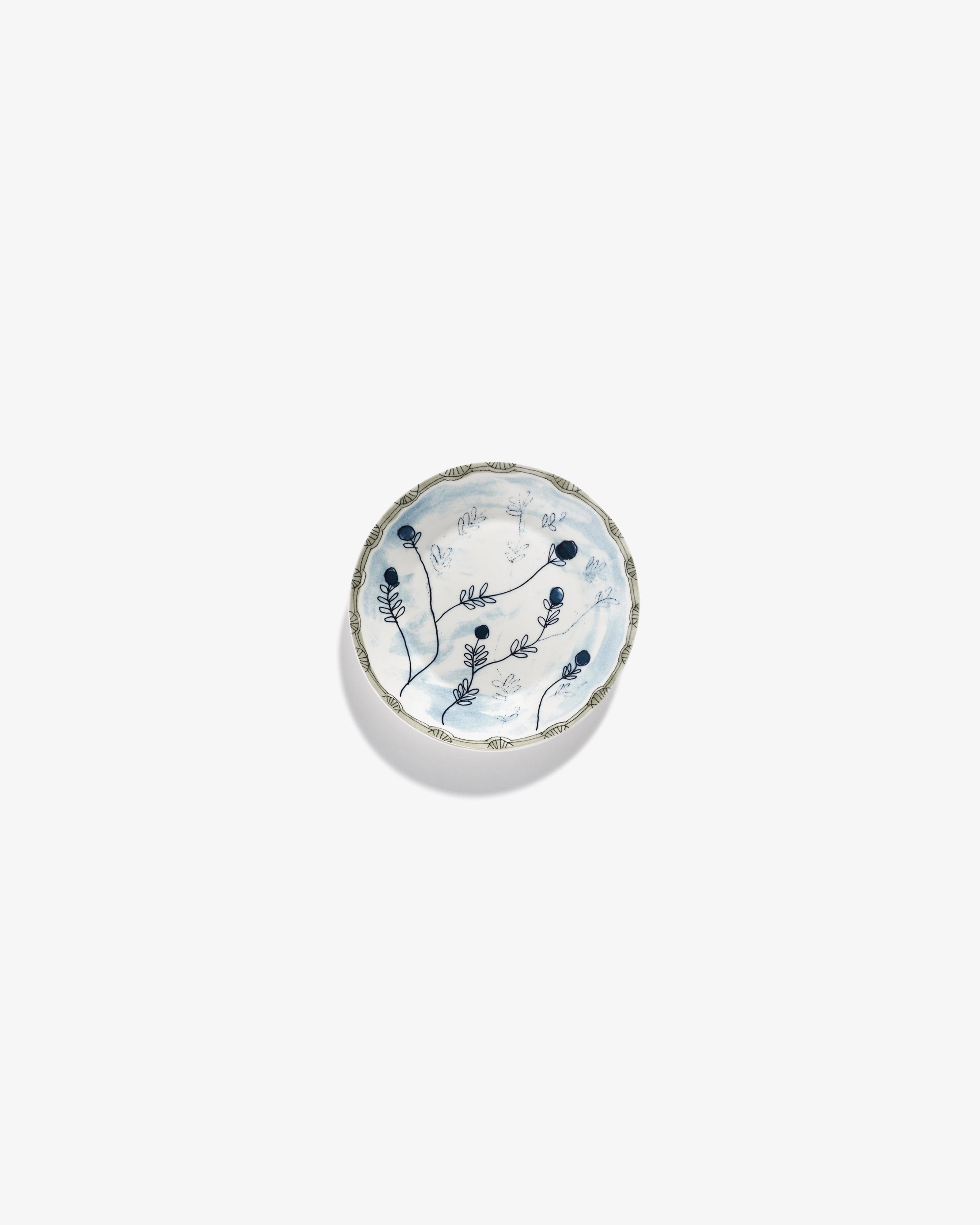 Deep plate XS Mirtillo tea Midnight Flowers