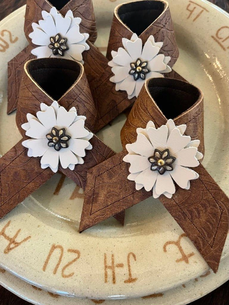 Denver Leather Napkin Rings 4-pc