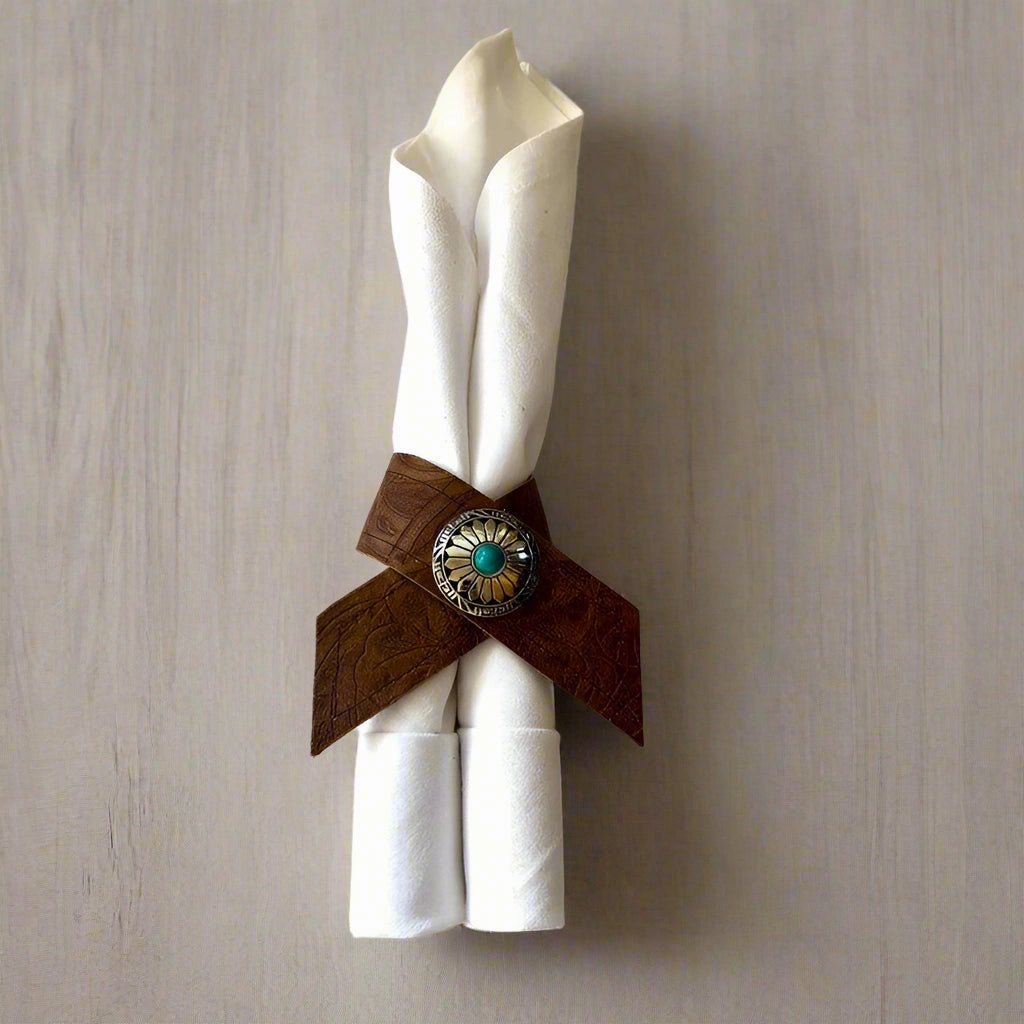 Denver Leather Napkin Rings