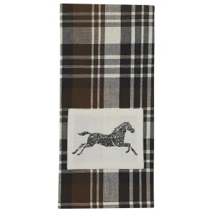 Derby Plaid Horse Patch Dish Towels blender, kitchen appliance