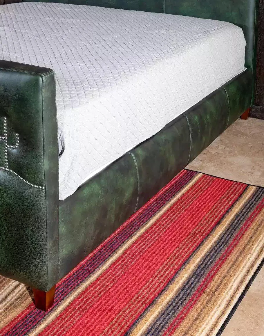 Desert Cactus Burnished Leather Bed