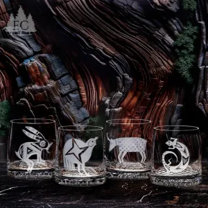 Desert Guardians Crystal Rocks Glasses toilet seat cover, slow close seat