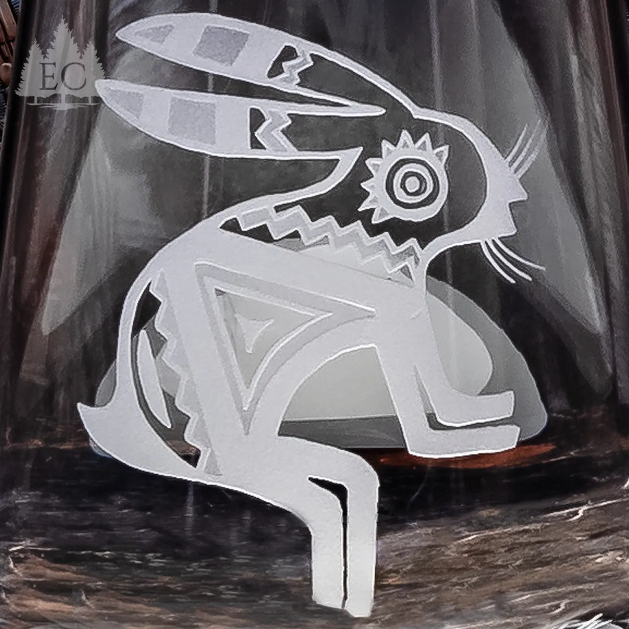 Desert Guardians Etched Stemless Wine Glasses