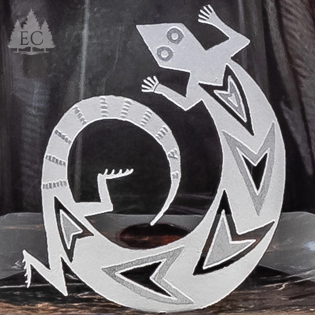Desert Guardians Etched Stemless Wine Glasses