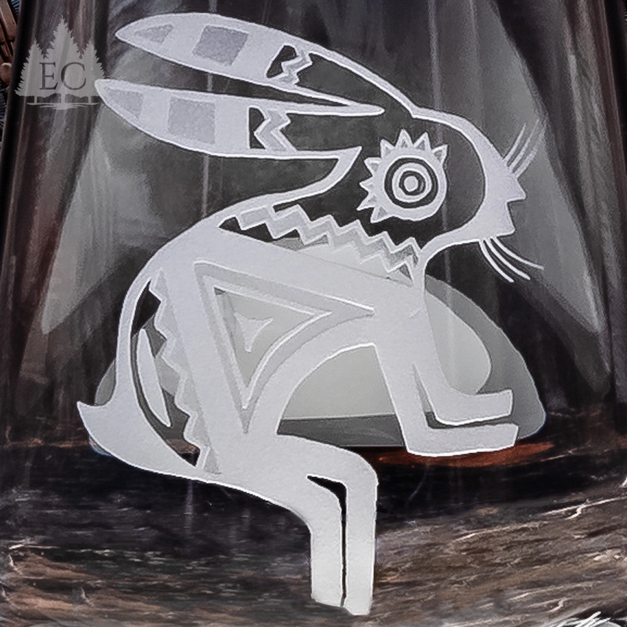 Desert Guardians Etched Stemless Wine Glasses