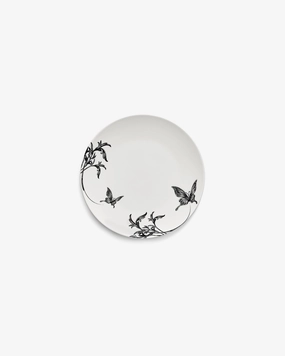 Dessert plate butterfly ballet white - black Unity