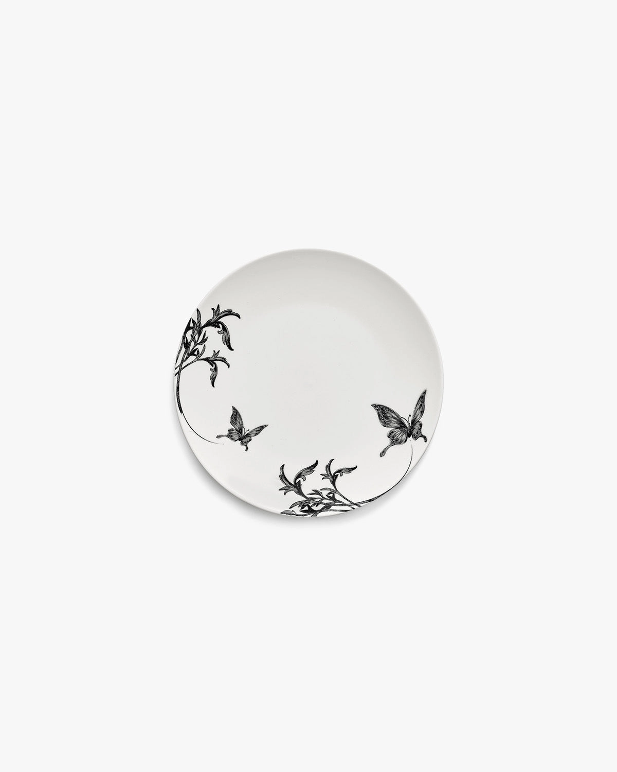 Dessert plate butterfly ballet white - black Unity