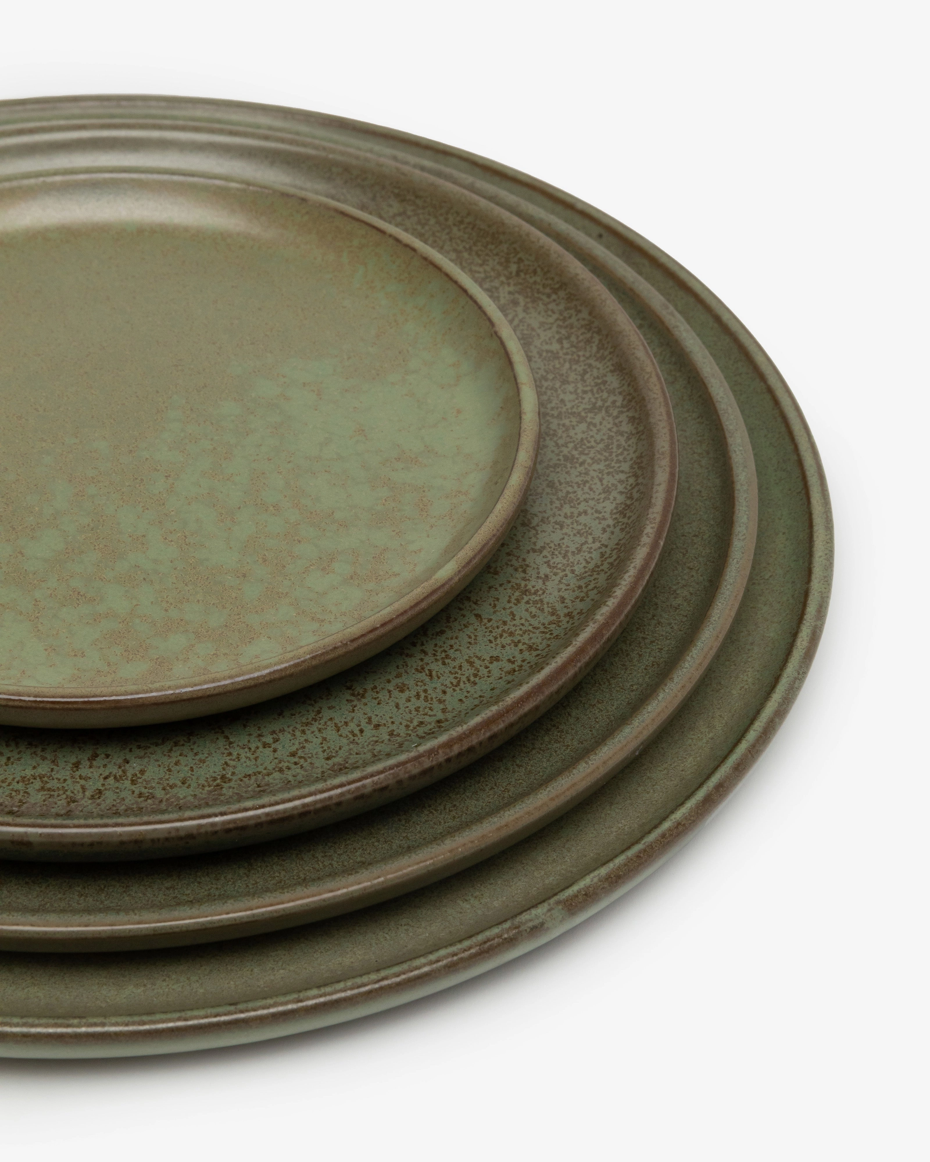 Dessert plate camogreen Surface