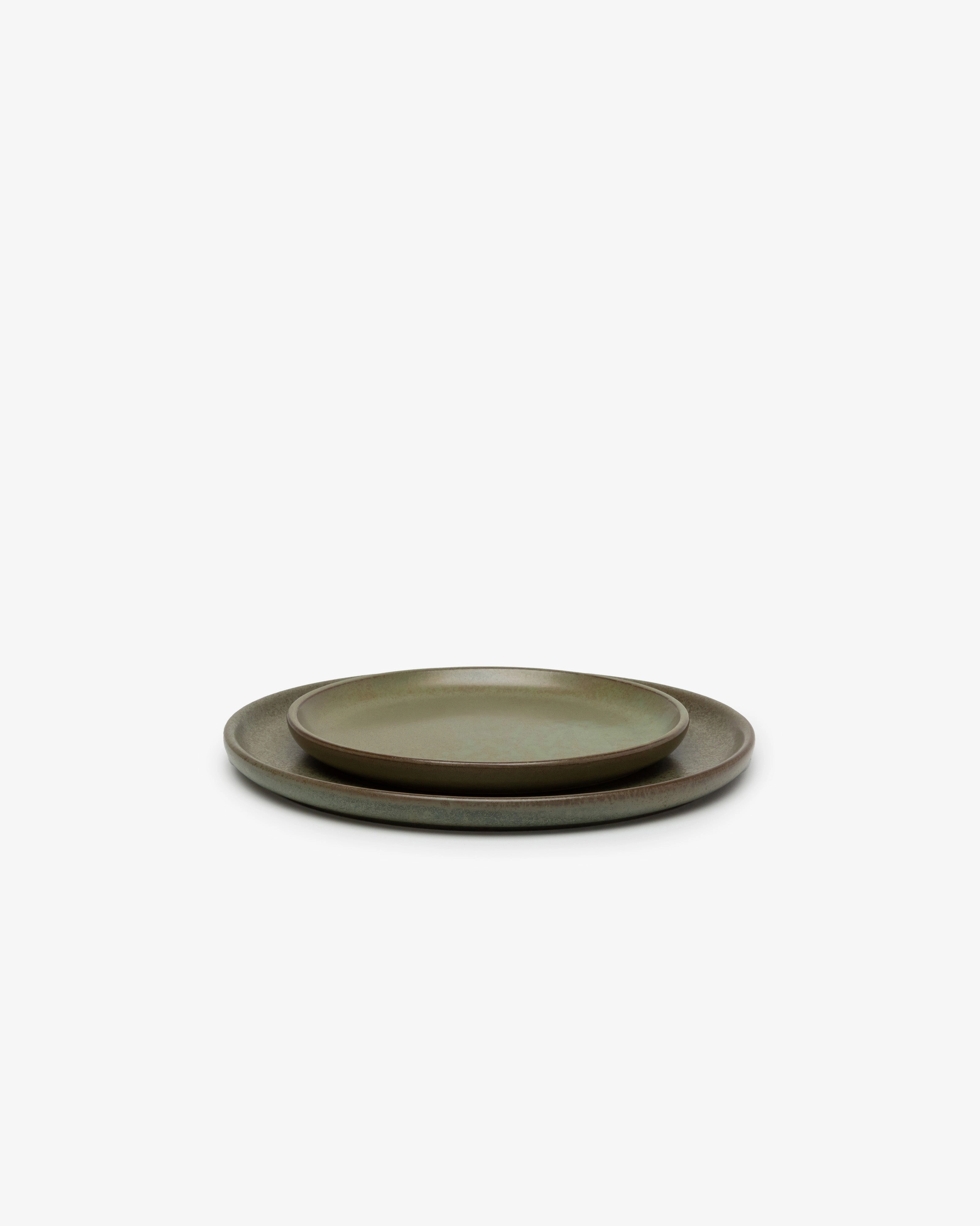 Dessert plate camogreen Surface