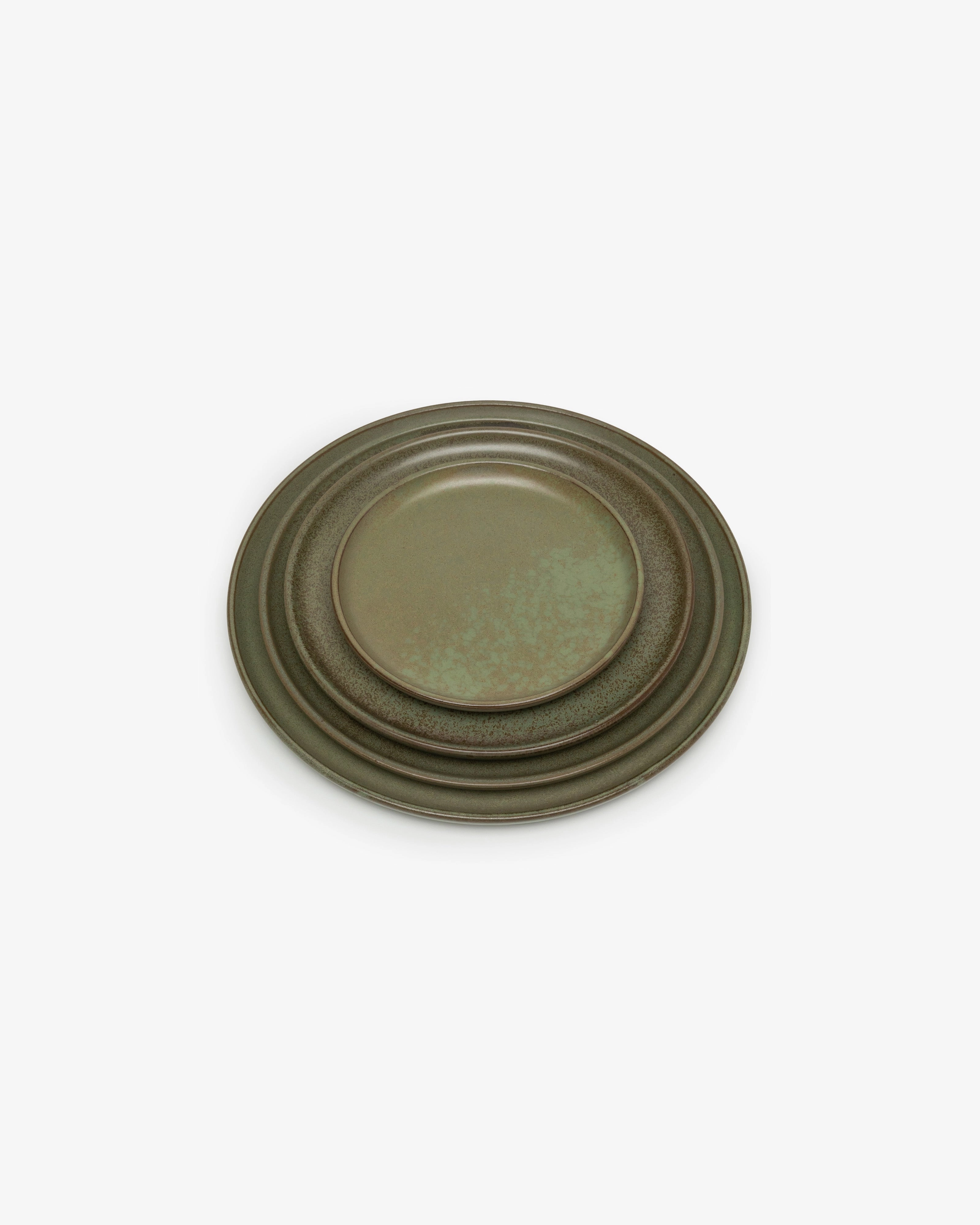 Dessert plate camogreen Surface