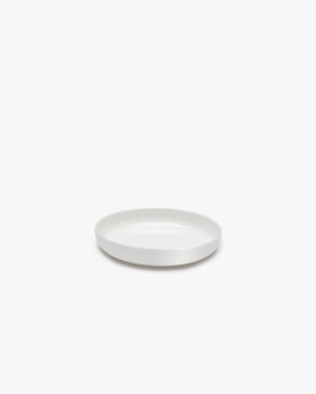 Dessert plate high white glazed Base