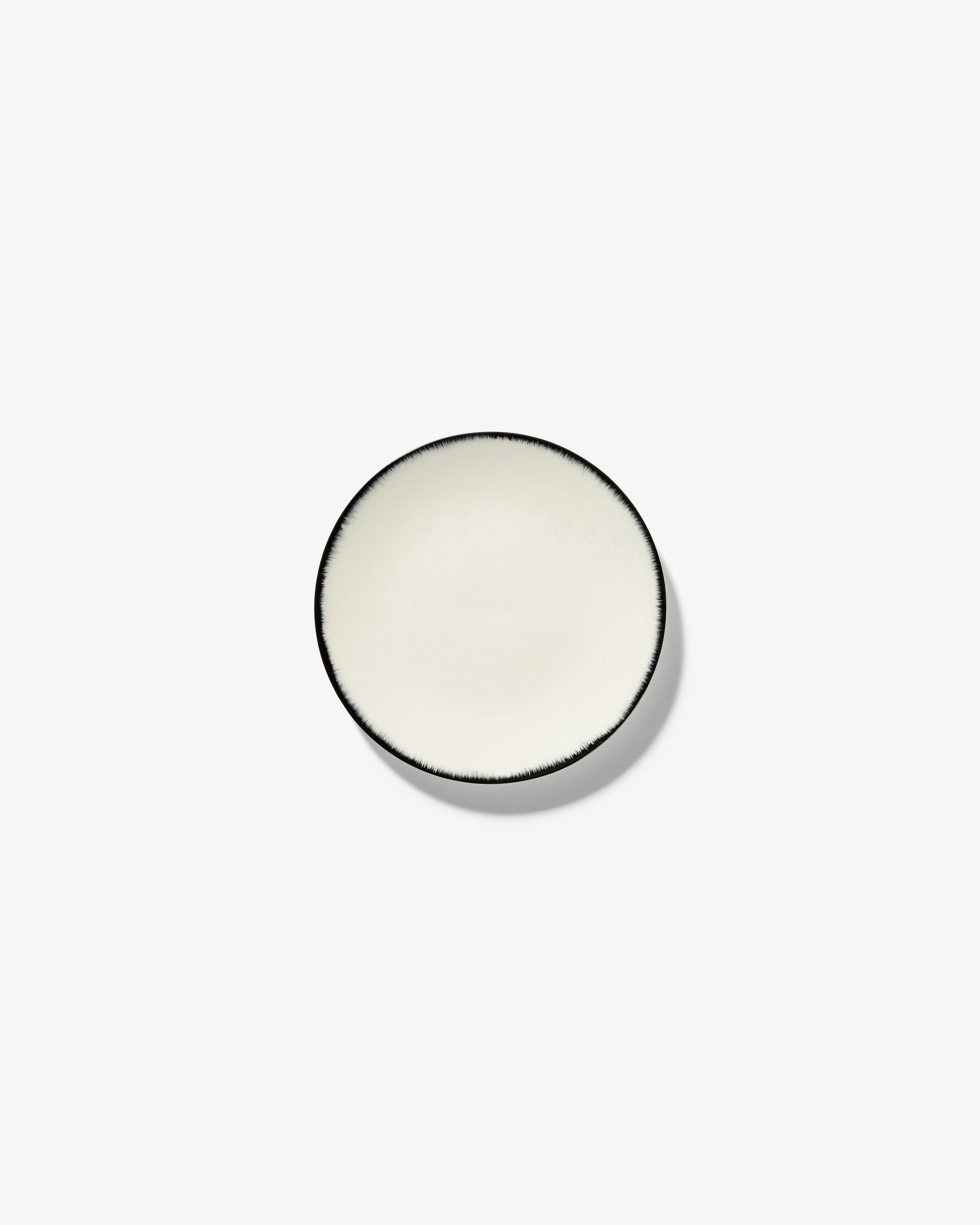 Dessert plate white/black variation 1 D
