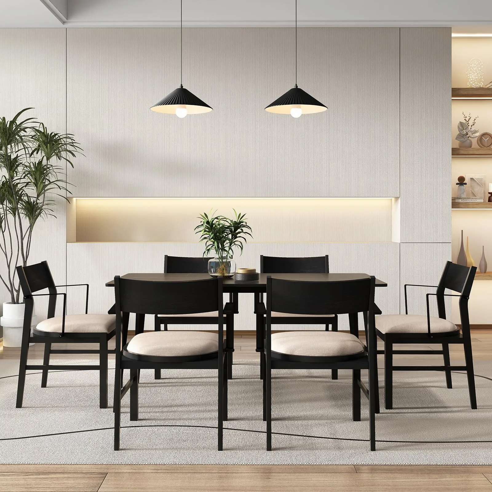 Dining Chairs Set of 2 or 4, Accent Armchairs with Padded Seat