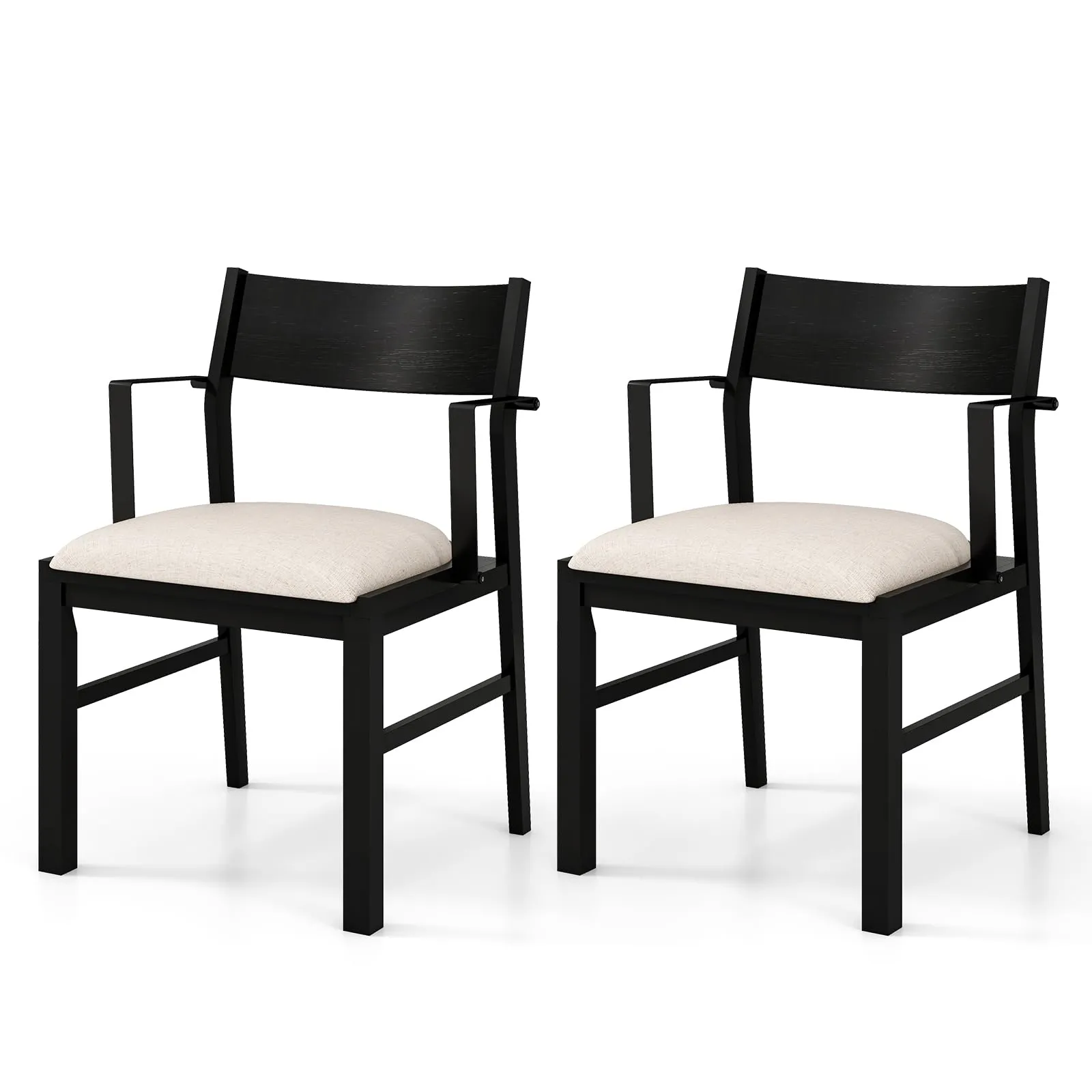 Dining Chairs Set of 2 or 4, Accent Armchairs with Padded Seat