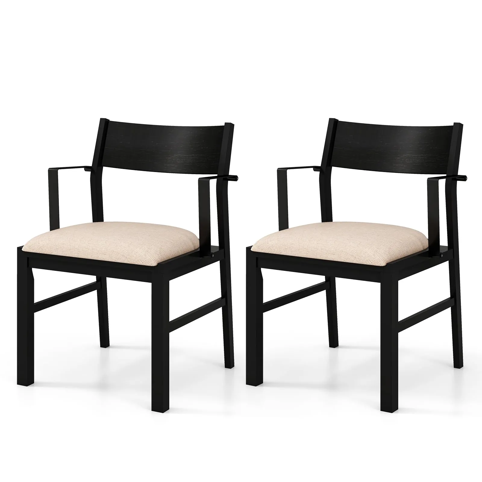 Dining Chairs Set of 2 or 4, Accent Armchairs with Padded Seat