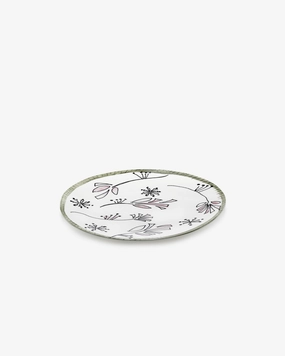 Dinner plate Fiore rosa Midnight Flowers