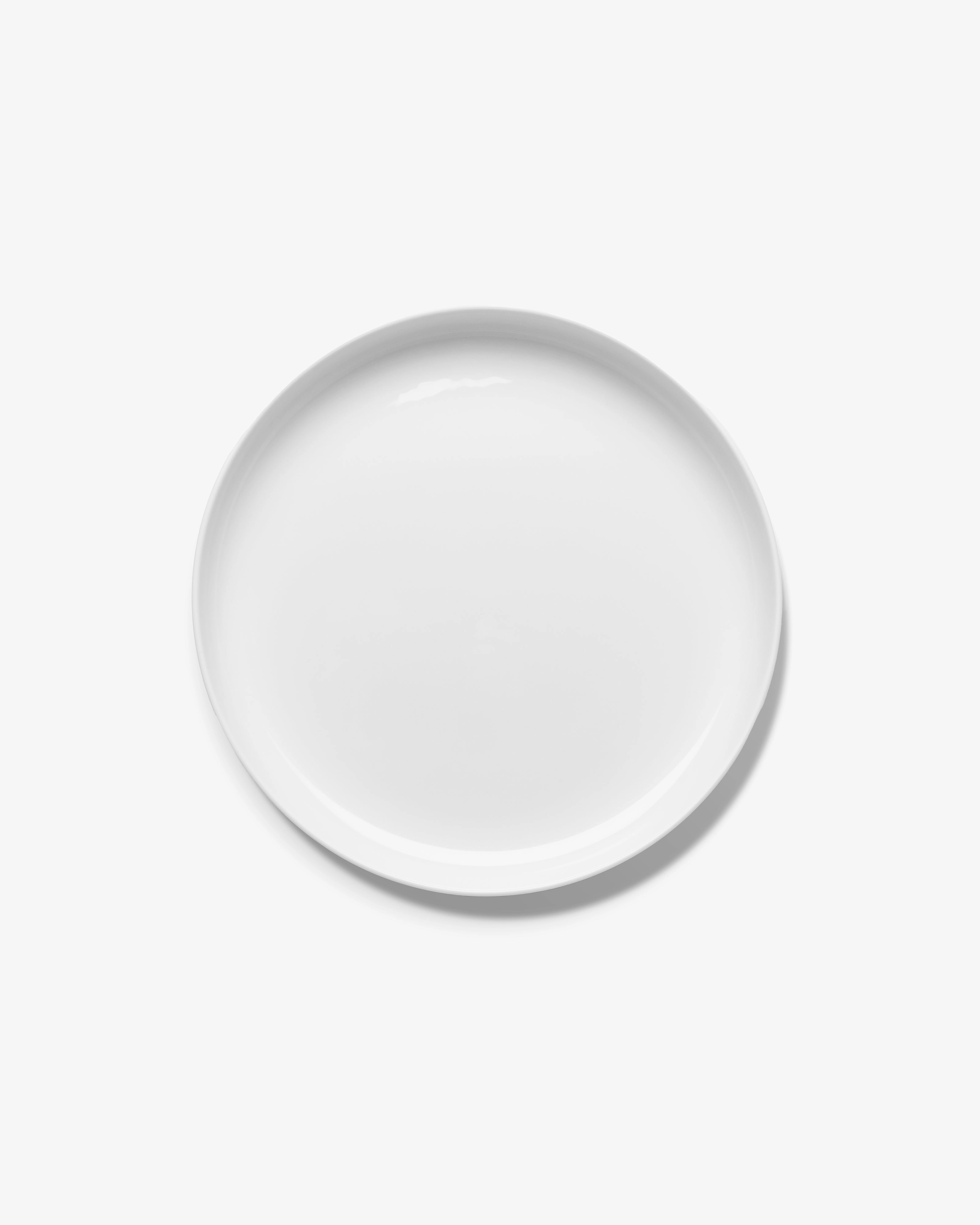 Dinner plate high white glazed Base