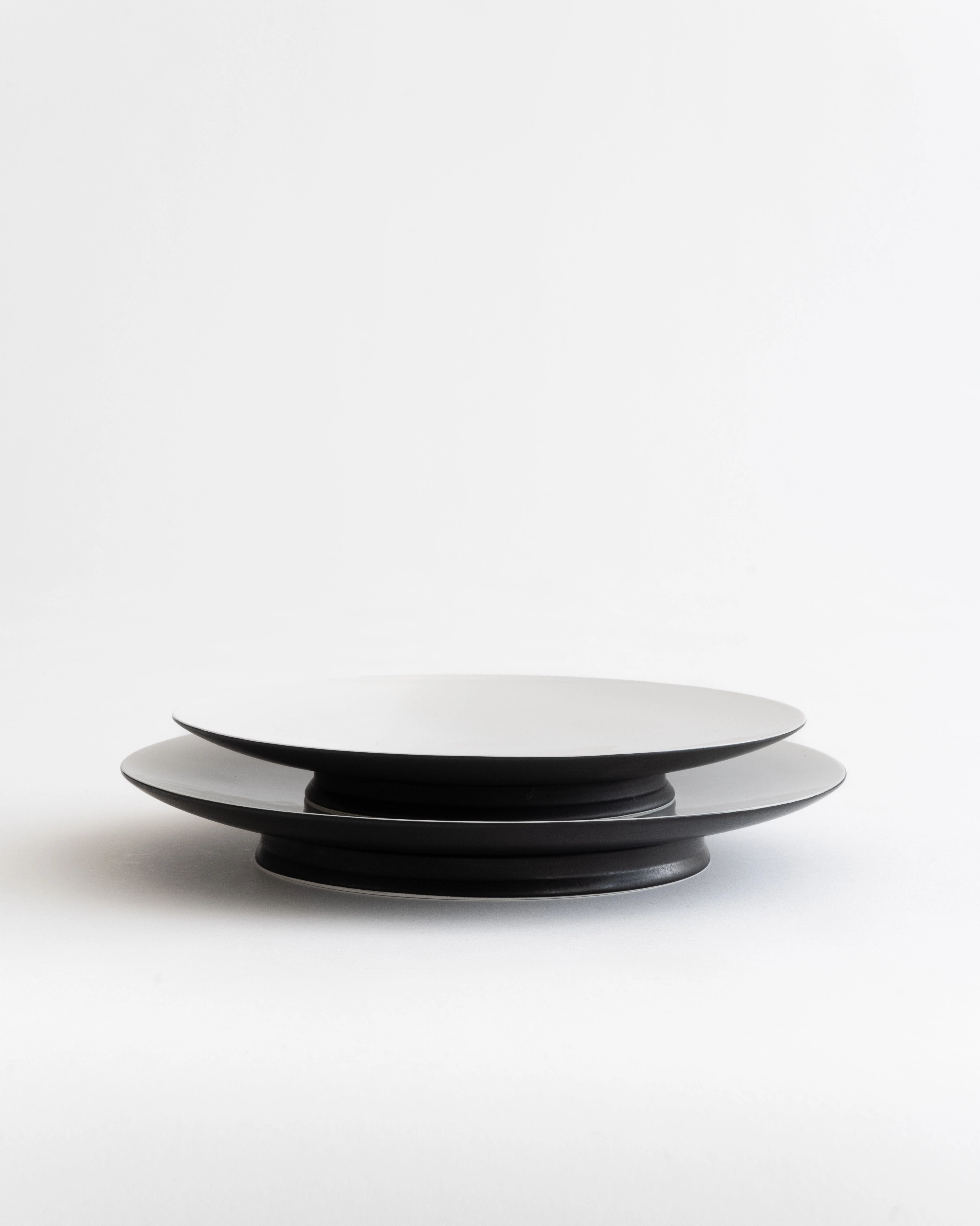 Dinner Set 12 pieces Black/off white Ra